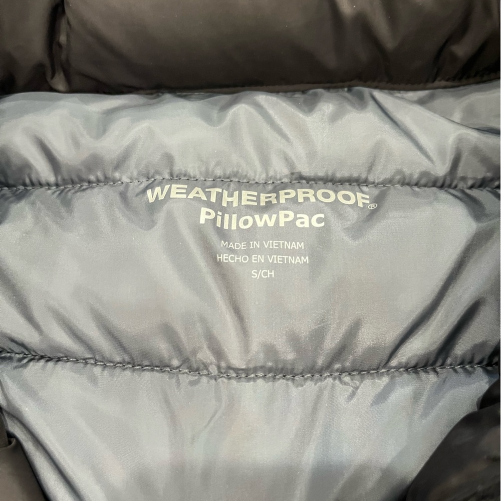 Crazy Horse Memorial Weatherproof "PillowPac" Puffer Jacket Black Men’s Small - Picture 5 of 13